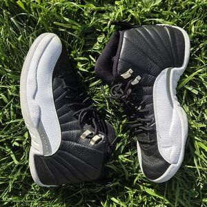 Black and White High-Top Basketball Sneakers